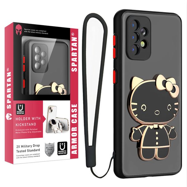 کاور اسپارتان مدل MBC Kitty مناسب برای گوشی موبایل سامسونگ Galaxy A33 5G به همراه بند نگهدارنده