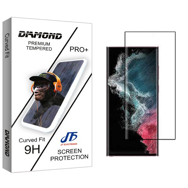 محافظ صفحه نمایش شیشه ای جی اف مدل Diamond مناسب برای گوشی موبایل سامسونگ Galaxy S22 Ultra 5G