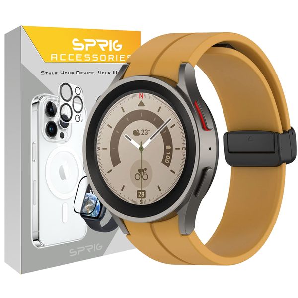 بند اسپریگ مدل ORG Magnet مناسب برای ساعت هوشمند سامسونگ Galaxy Watch 4/5/6 size 40/43/44/46/47mm