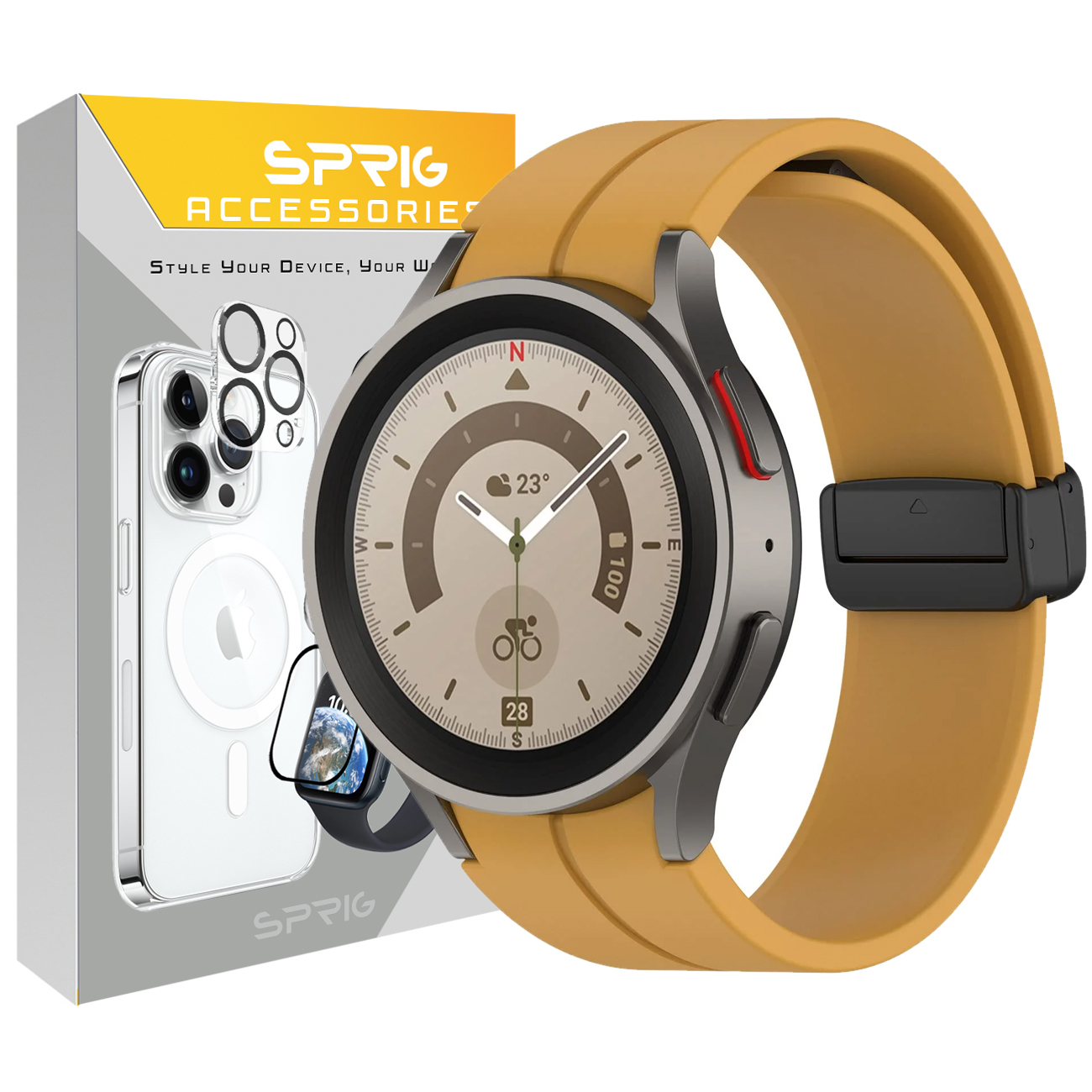 بند اسپریگ مدل ORG Magnet مناسب برای ساعت هوشمند سامسونگ Galaxy Watch 5 Pro 45mm