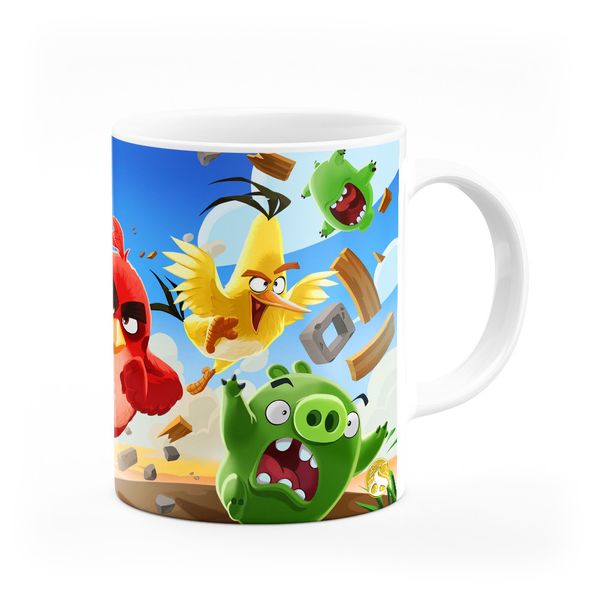 ماگ هومرو طرح انیمیشن پرندگان خشمگین The Angry Birds مدل MG3218