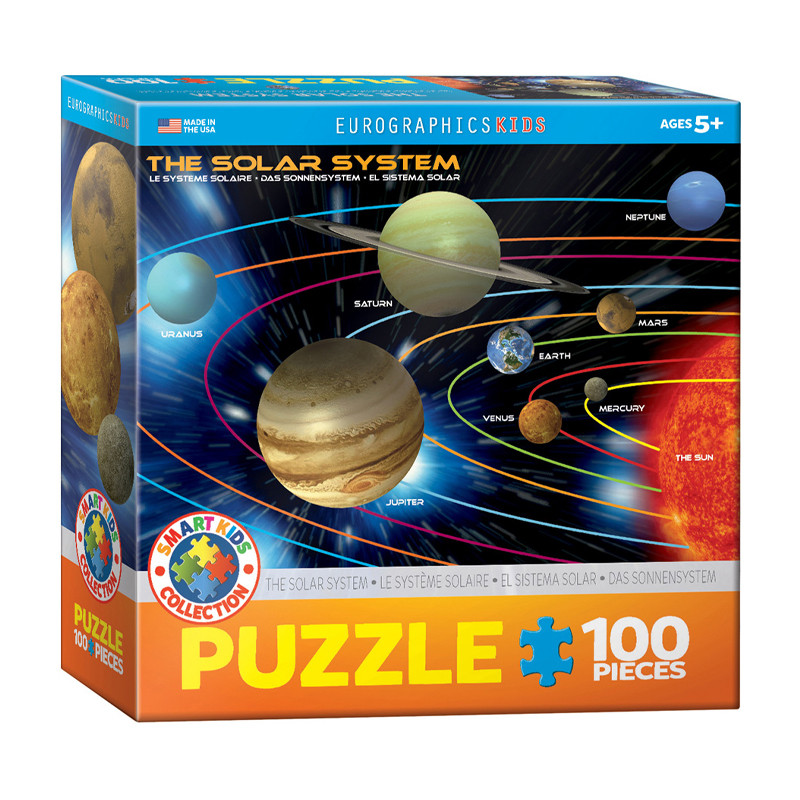 پازل 100 تکه یوروگرافیکس پازلز مدل The Solar system
