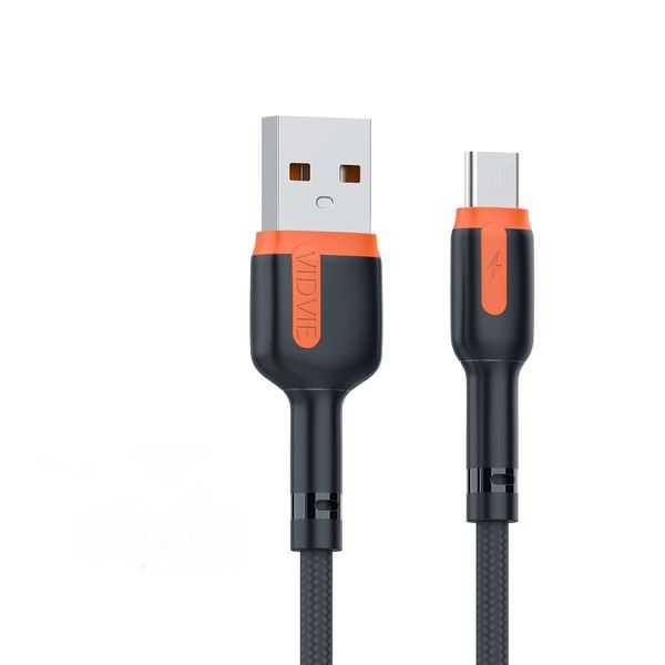 کابل شارژر USB به USB -C ویدوی مدل CB499 طول 1.2 متر