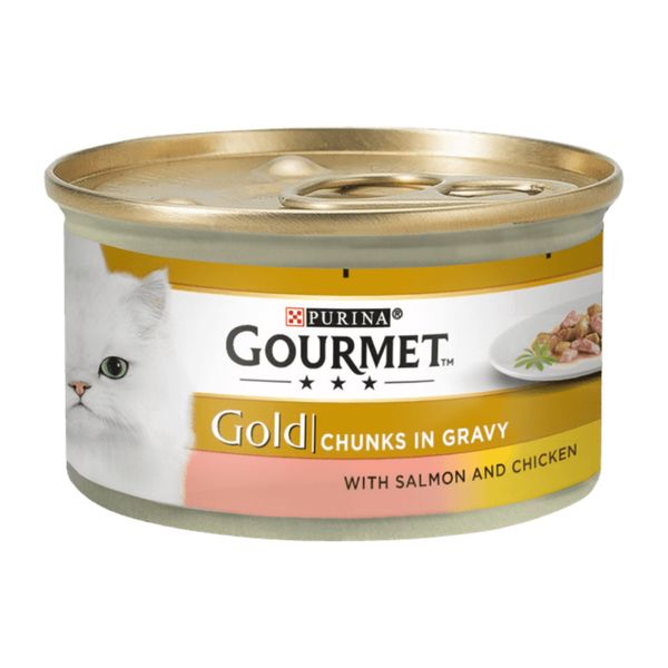 کنسرو غذای گربه پورینا مدل Gourmet کد FCH02 وزن 85 گرم