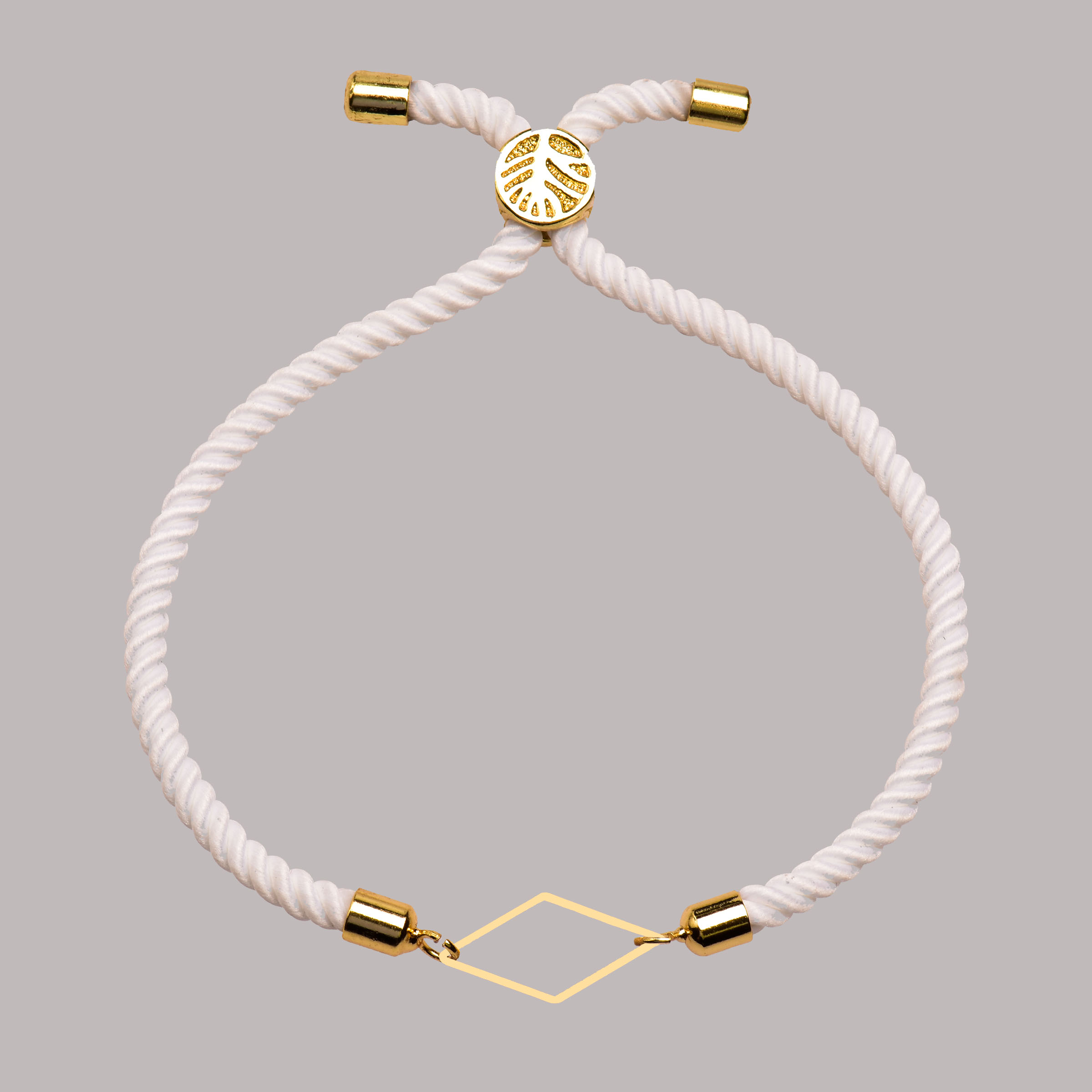 دستبند طلا 18 عیار زنانه کرابو طرح لوزی مدل Kr102204
