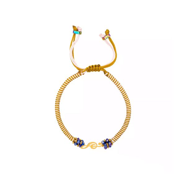 دستبند طلا 18 عیار زنانه روبی آرت گالری مدل کلید سل