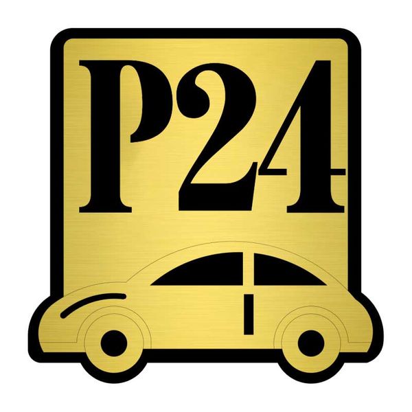  تابلو نشانگر کازیوه طرح پارکینگ شماره 24 کد P-BG 24