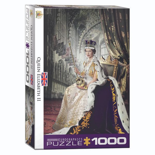 پازل 1000 تکه یوروگرافیکس پازلز مدل  Queen Elizabeth II كد 0919-6000