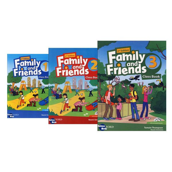 کتاب Family and Friends British Second Edition اثر جمعی از نویسندگان انتشارات زبان مهر جلد 1 تا 3