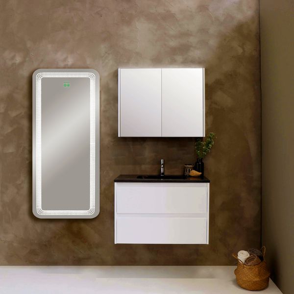 آینه سرویس بهداشتی گلسموند مدل مستطیل هوشمند کد VLBW-S/M