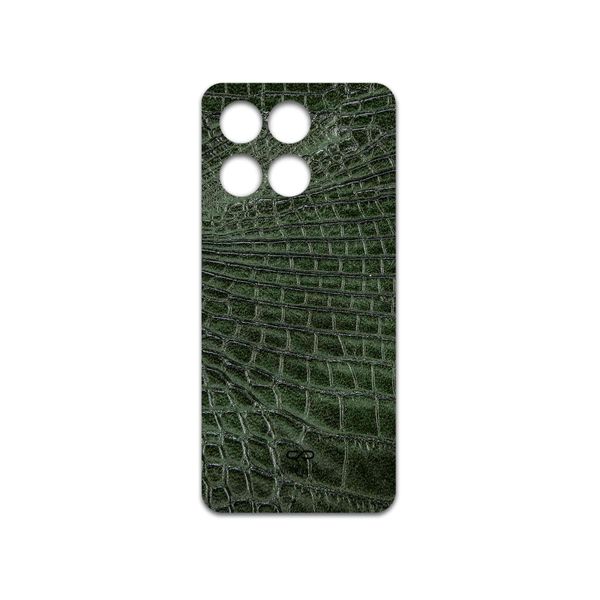 برچسب پوششی ماهوت مدل Green-Crocodile-Leather مناسب برای گوشی موبایل آنر X6a