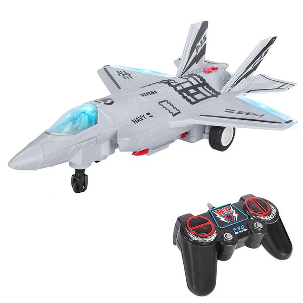 هواپیما بازی کنترلی مدل جت دودزا طرح F-35 LIGHTNING کد 3-660 مجموعه دو عددی