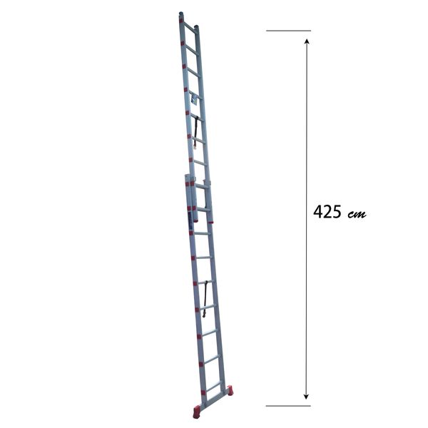  نردبان 18 پله آلوپات مدل دوطرفه کشویی 5m