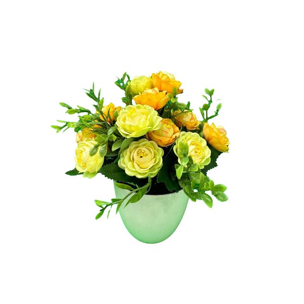 گلدان به همراه گل مصنوعی مدل 11
