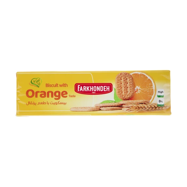 بیسکویت فرخنده با طعم پرتقال - 130 گرم