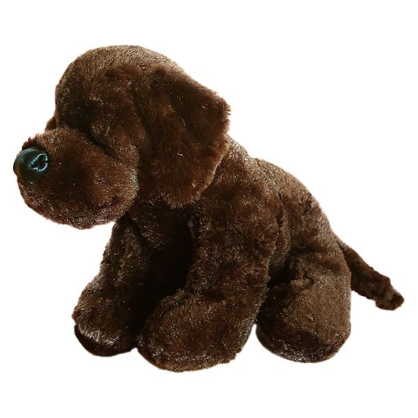 عروسک گانز طرح سگ مدل CoCoa Chocolate Lab Dog کد SZT4.320 طول 25 سانتی‌متر