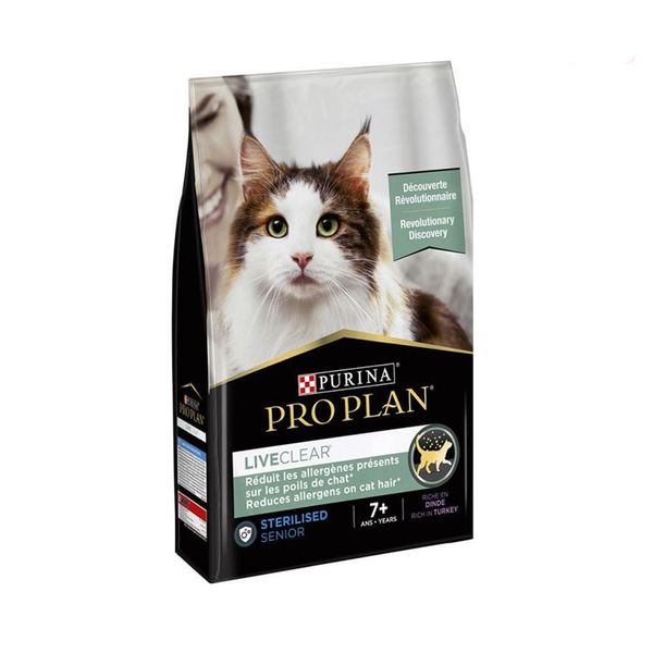 غذای خشک گربه پروپلن مدلPROPLAN LIVECLEAR Sterilised Adult Cat +7 وزن 1.4 کیلوگرم
