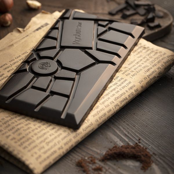 شکلات تلخ 96 درصد رزبین استار - 100 گرم بسته 9 عددی 