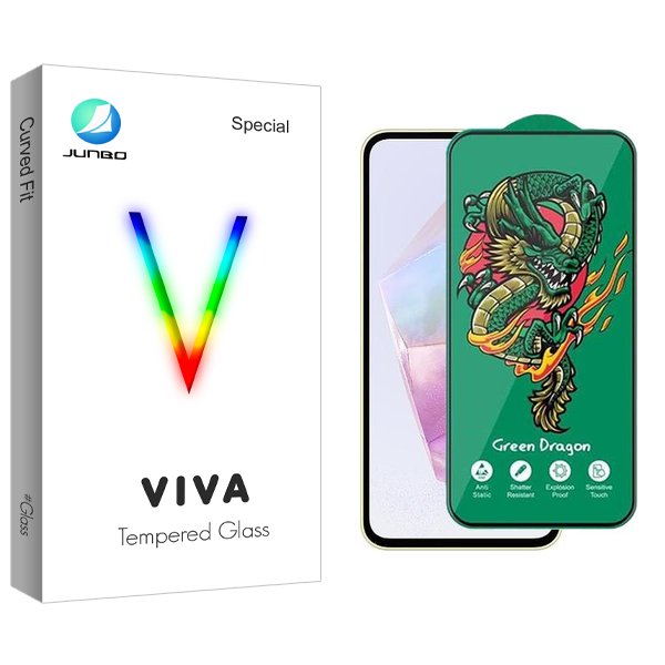 محافظ صفحه نمایش جانبو مدل Viva Green_Dragon مناسب برای گوشی موبایل سامسونگ Galaxy A35