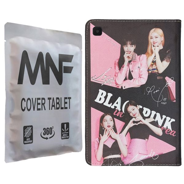 کیف کلاسوری ام ان اف طرح Black Pink کد M-324 مناسب برای تبلت سامسونگ Galaxy Tab A7 10.4 2020 / T505