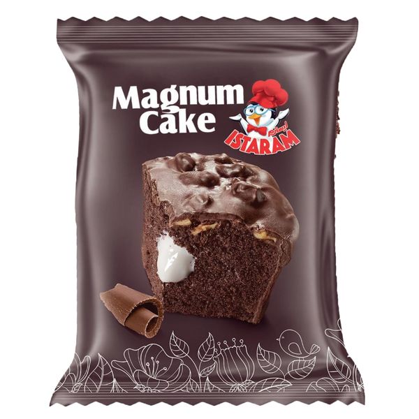 کاپ کیک مگنوم روکش شکلاتی ایسترم -60 گرم بسته 24 عددی