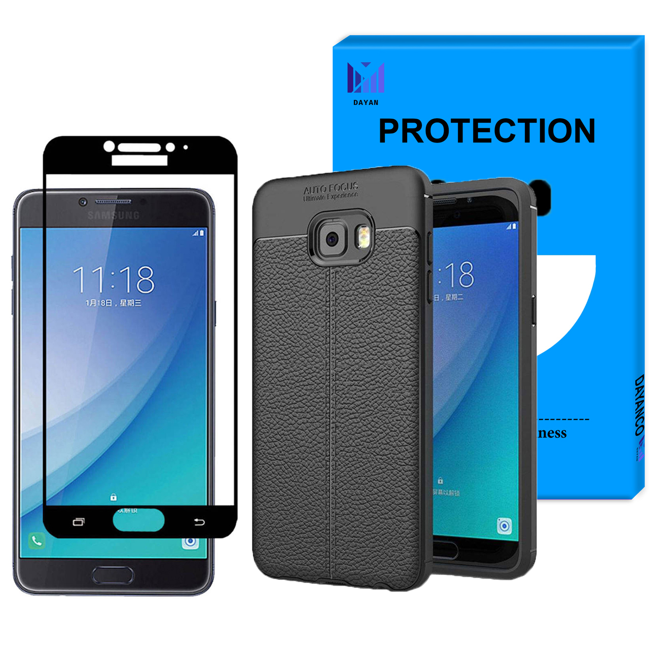 کاور دایان مدل D_AG مناسب برای گوشی موبایل سامسونگ Galaxy C7 Pro به همراه محافظ صفحه نمایش