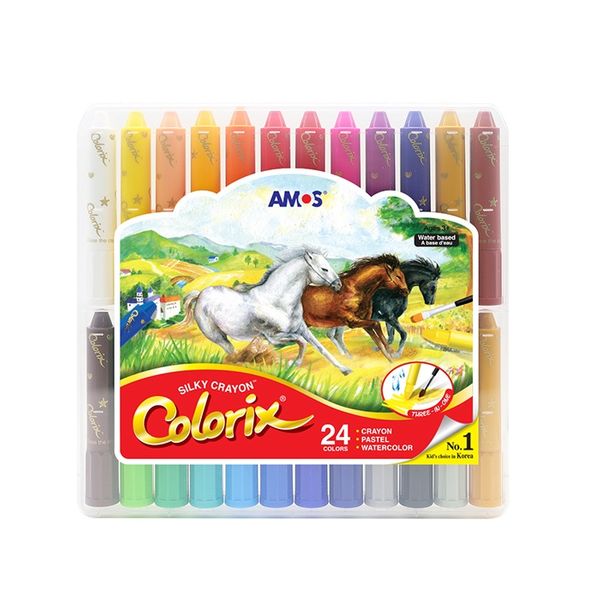 مداد شعمی 24رنگ آموس مدل Colorix کد 24C