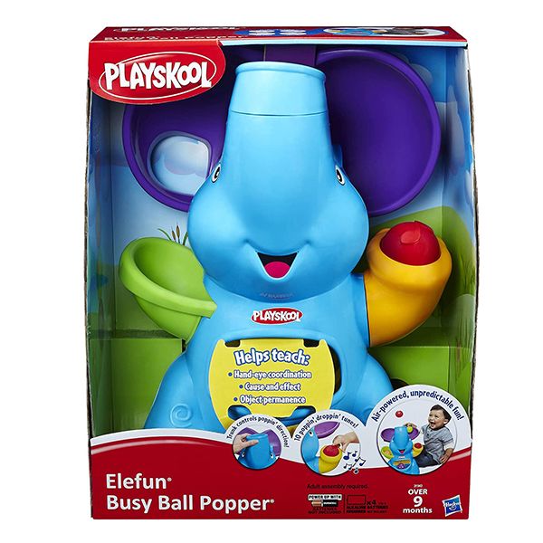 بازی آموزشی هاسبرو مدل Elefun Busy Ball Popper Toy طرح فیل 