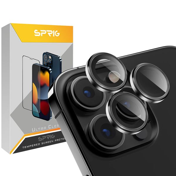 محافظ لنز دوربین رینگی اسپریگ مدل Ring Metal مناسب برای گوشی موبایل اپل Iphone 12 Pro max