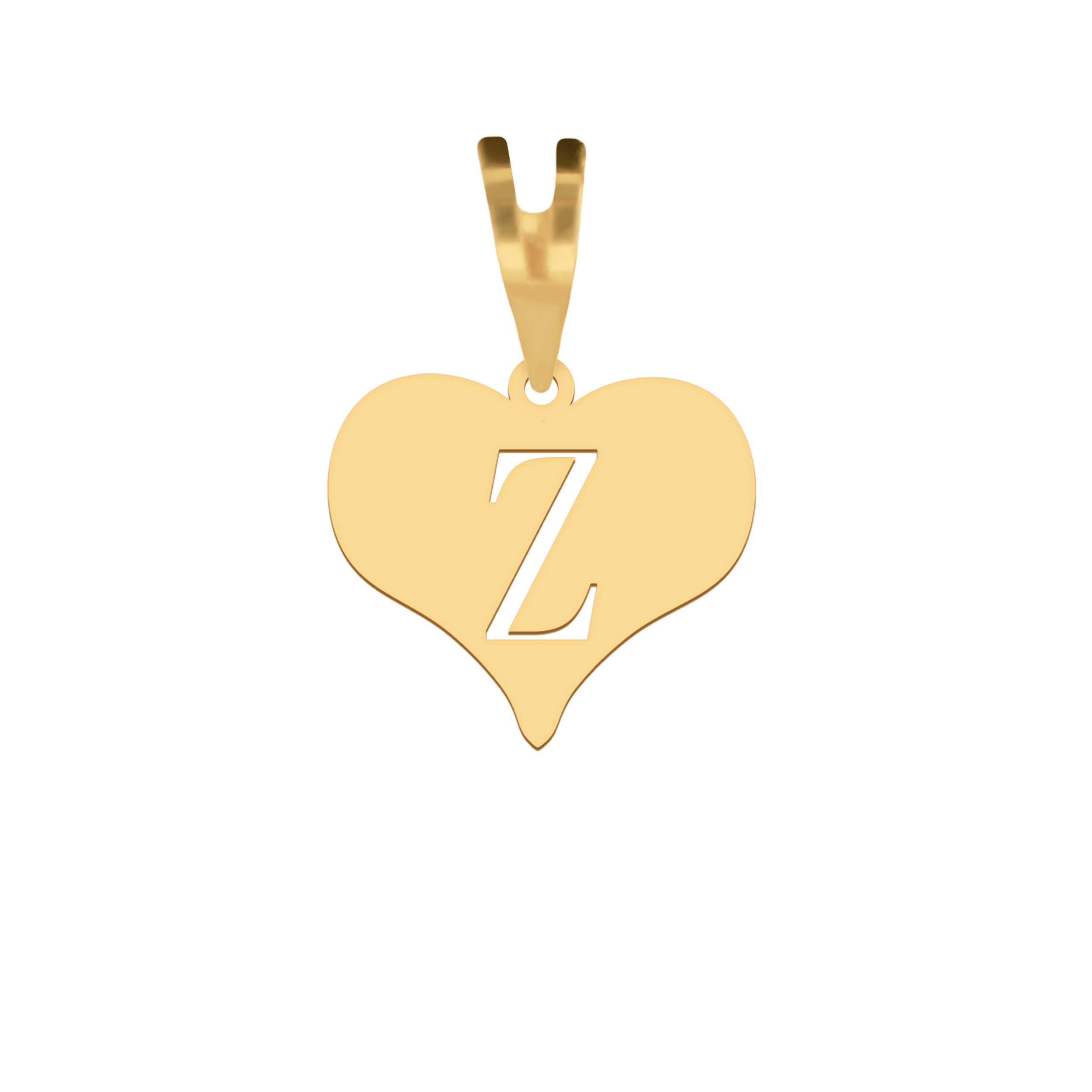 آویز گردنبند طلا 18 عیار زنانه شمیم گلد گالری مدل قلب طرح MT96 Z