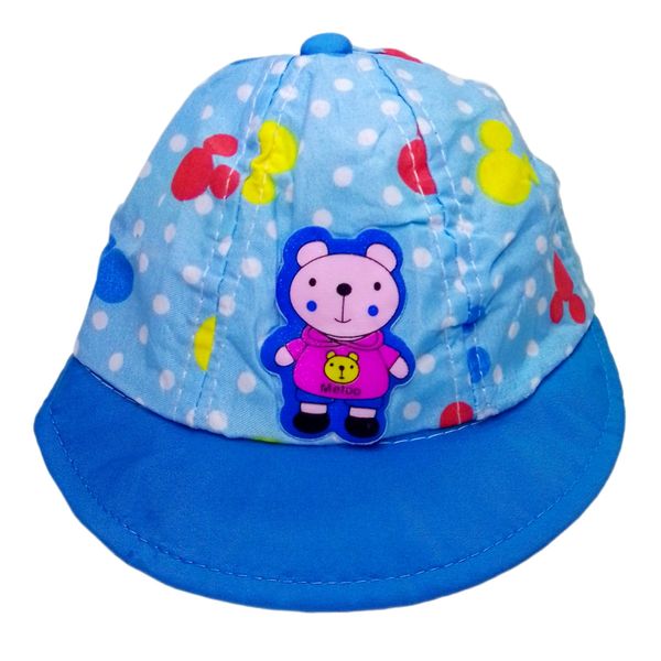 کلاه آفتابگیر نوزادی مدل برگ طرح خرس