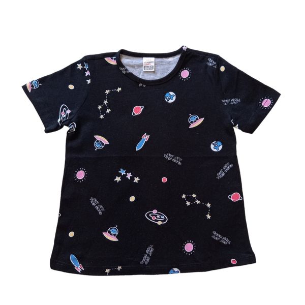 تی شرت آستین کوتاه نوزادی ال سی وایکیکی مدل فضانوردی
