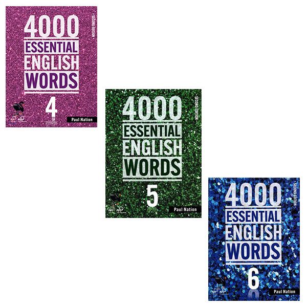 کتاب 4000 Essential English Words اثر Paul Nation انتشارات شیلر 3 جلدی