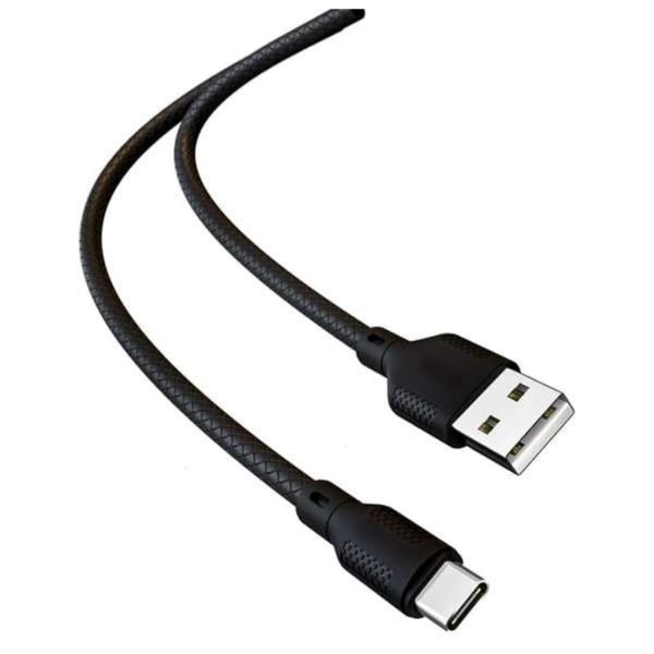 کابل تبدیل USB به microUSB اچ اند ام مدل SUPER FAST PLUS طول 0.9 متر