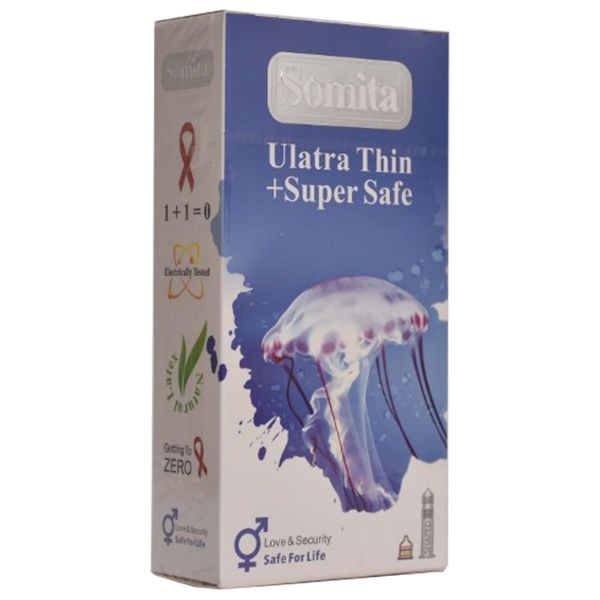 کاندوم سومیتا مدل Super Safe بسته 12 عددی