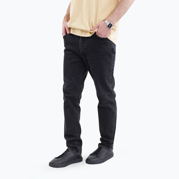شلوار جین مردانه پاتن جامه مدل راسته 101121020311846 رنگ مشکی