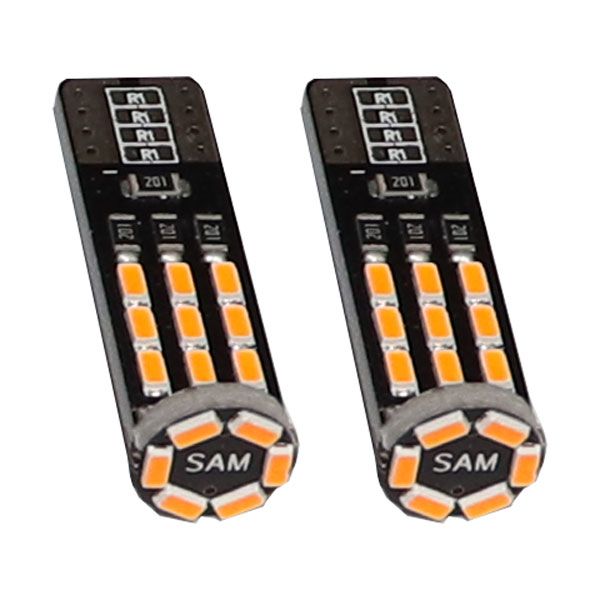 لامپ ال ای دی چراغ خودرو سام مدل 24org مجموعه دو عددی