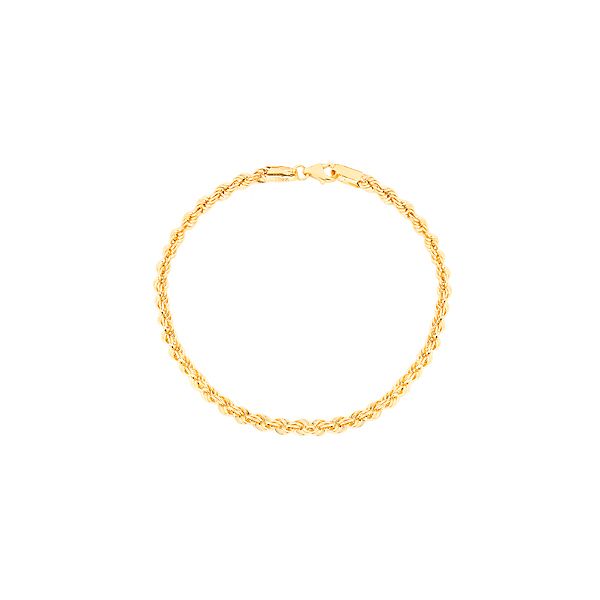 دستبند طلا 18 عیار زنانه ماوی گالری مدل طنابی