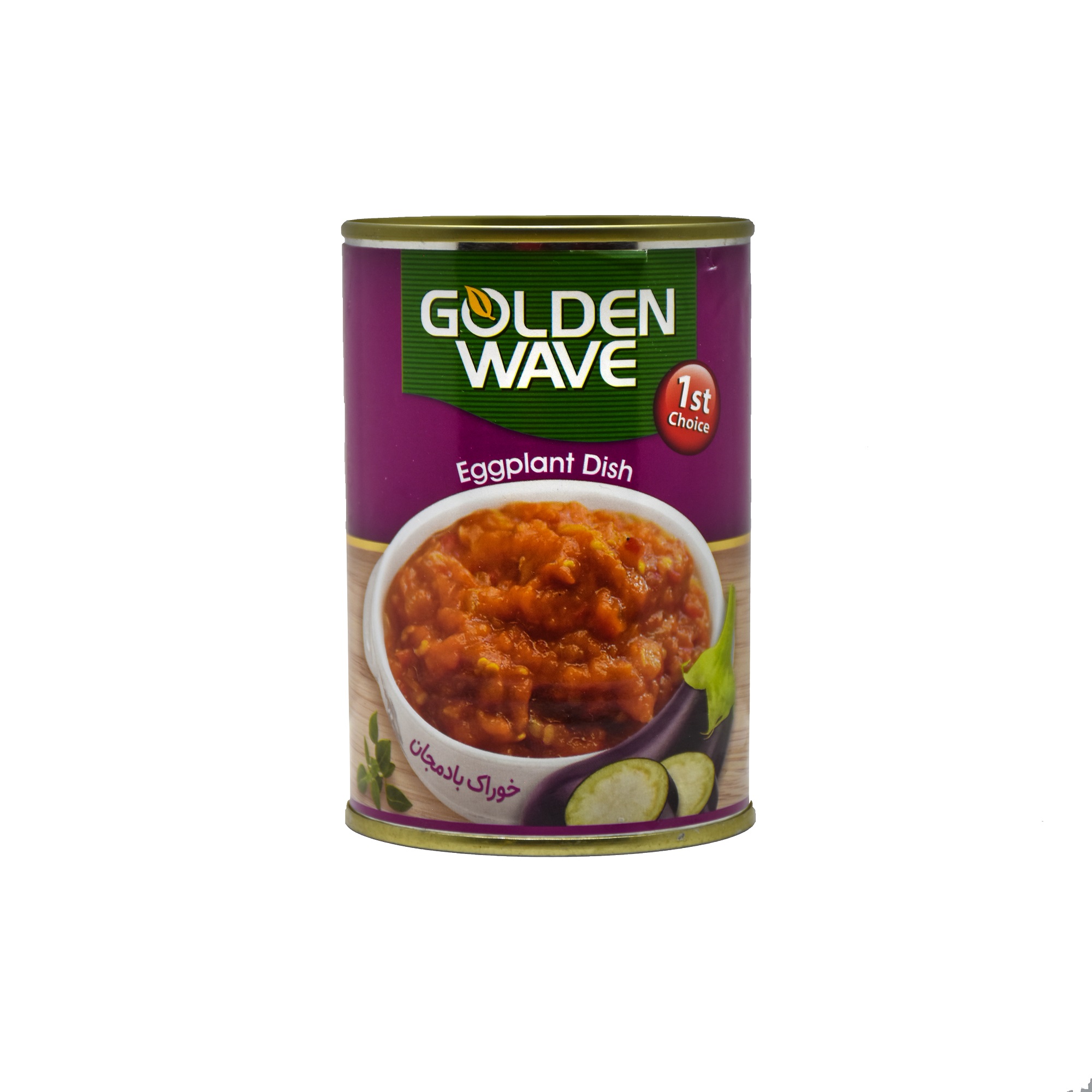 کنسرو خوراک بادمجان گلدن ویو - 370 گرم