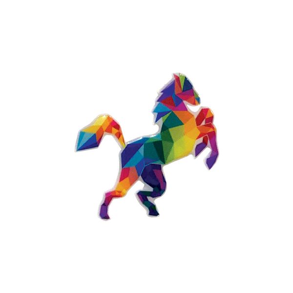 استیکر تزئینی موبایل و تبلت گراسیپا طرح اسب رنگی مدل ژله ای