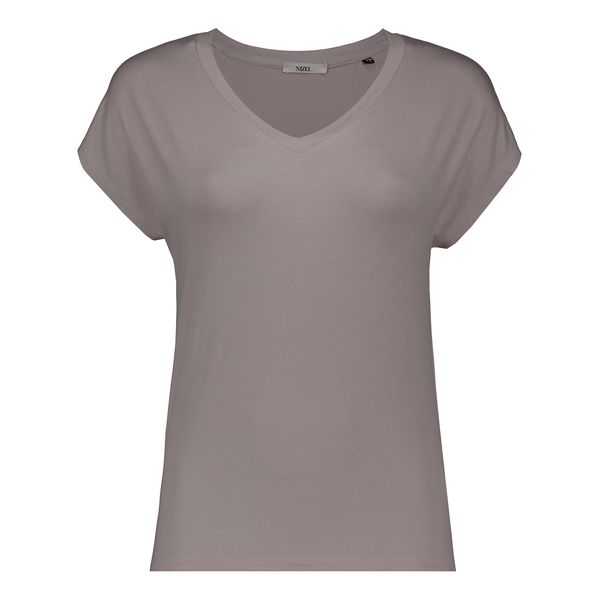 تی شرت آستین کوتاه زنانه نیزل مدل 0124-004 رنگ طوسی