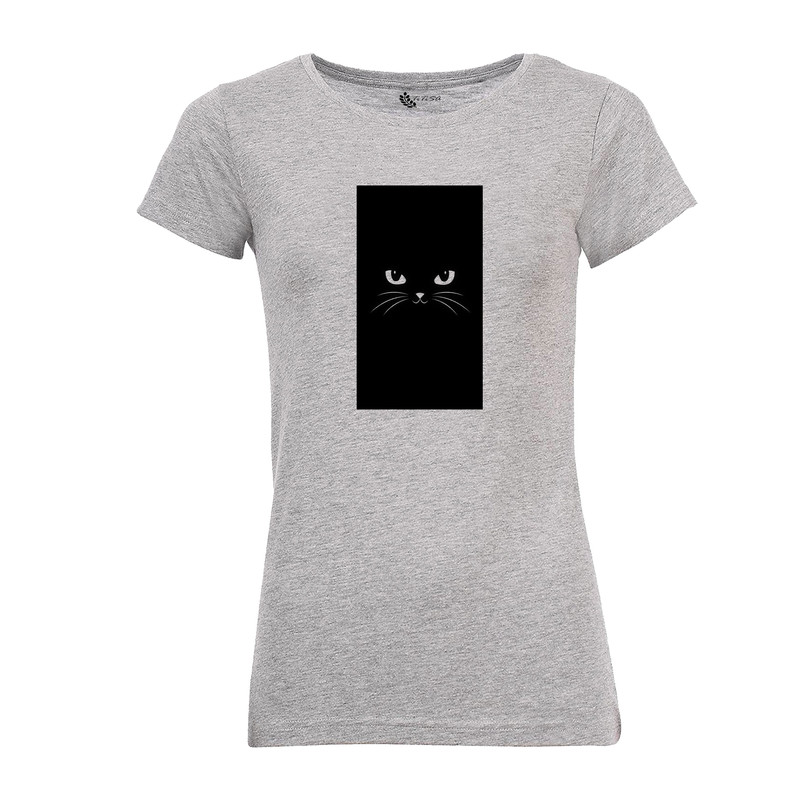 تی شرت آستین کوتاه زنانه مدل cat 3