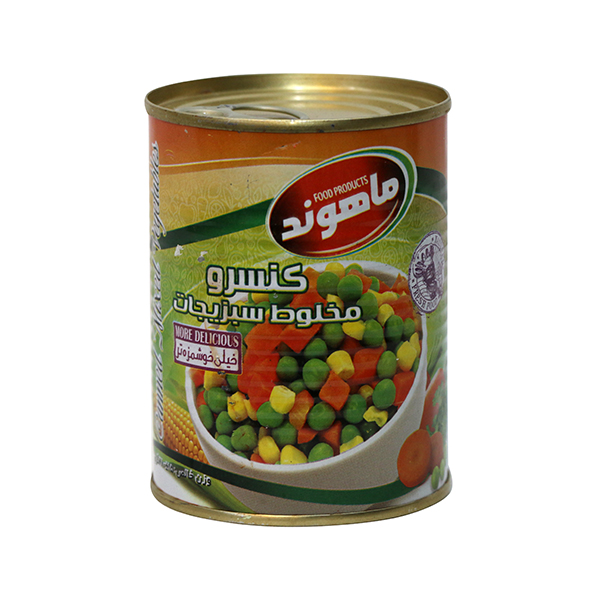 کنسرو مخلوط سبزیجات ماهوند - 380 گرم