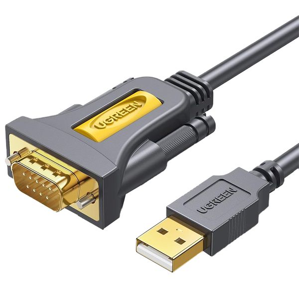 کابل تبدیل USB به DB9-RS232 یوگرین مدل CR107-20218 طول 1 متر