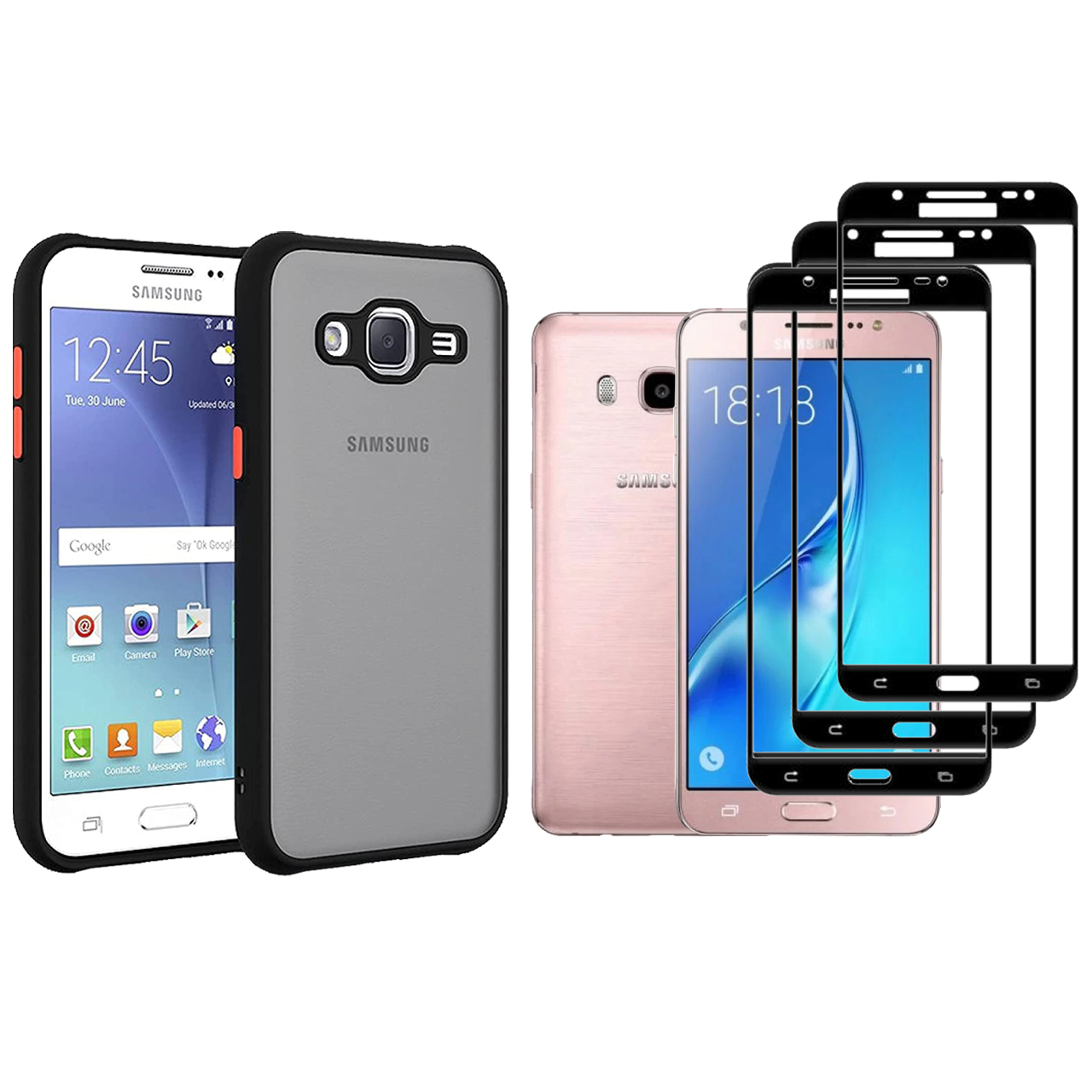  کاور ری گان مدل matte- J710 مناسب برای گوشی موبایل سامسونگ Galaxy J7 2016/J710 به همراه محافظ صفحه نمایش بسته 3 عددی