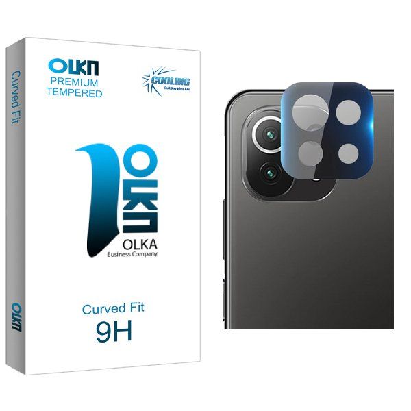 محافظ لنز گوشی کولینگ مدل Olka 3D مناسب برای گوشی موبایل شیائومی Mi 11 lite