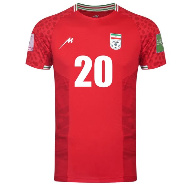 تی شرت آستین کوتاه ورزشی مردانه مروژ مدل تیم ملی ایران جام جهانی 2022 sardar20 away