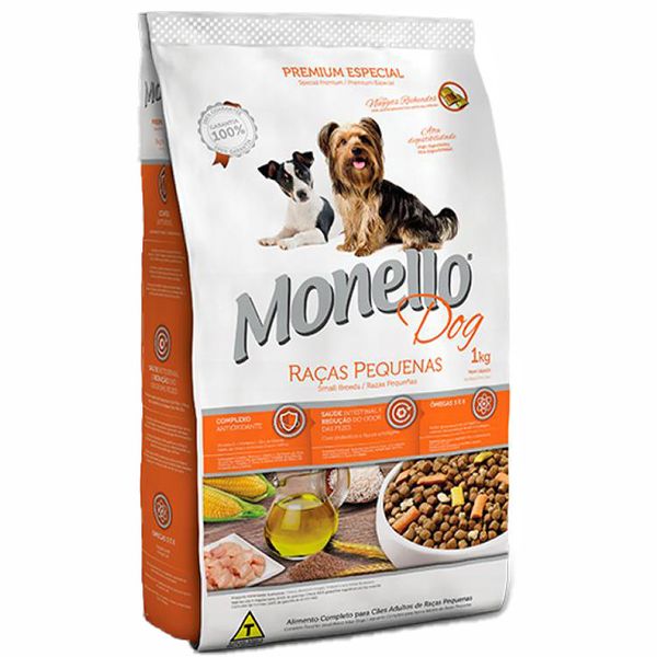 غذای خشک سگ مونلو مدل small breeds وزن 1 کیلوگرم