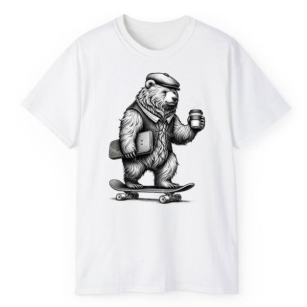 تی شرت آستین کوتاه مردانه مدل خرس کد 1722