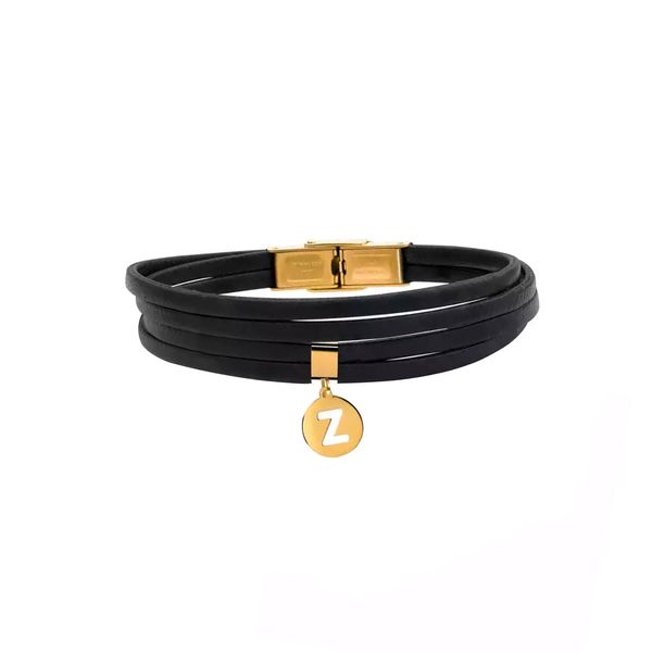 دستبند طلا 18 عیار زنانه روبی آرت گالری مدل حروف Z-1